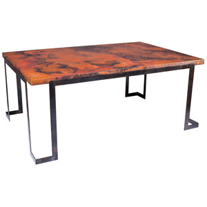 Steel Strap Rectangle Dining Table | Base Only
