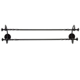 French Country Double 32-inch Iron Towel Bar