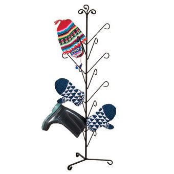Display Rack For Mittens Wrought Iron Oxford Deluxe Mitten Dryer Stand | www.TimelessWroughtIron ...