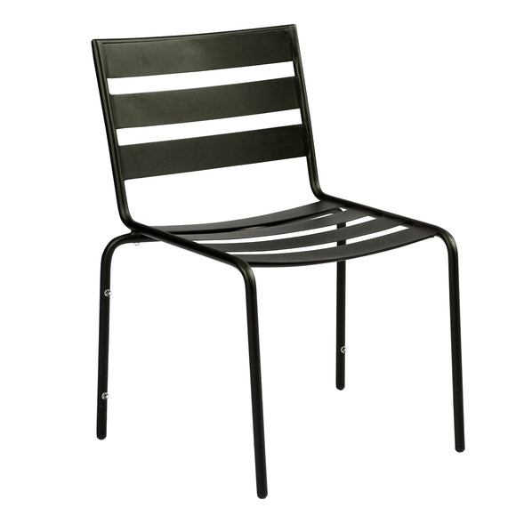 Metro Stackable Dining Side Chair - Black