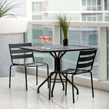 Metro Stackable Dining Side Chair - Black