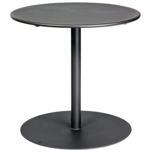 Solid Iron Top 30" Round Bistro Table