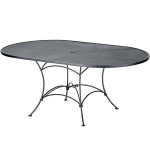Set-Up Micro Mesh 42" x 72" Oval Top Umbrella Table
