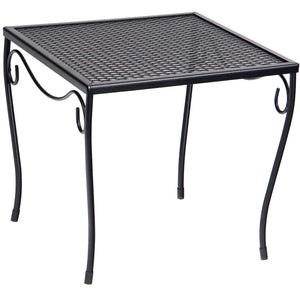 Occasional Mesh Top Medium Square End Table