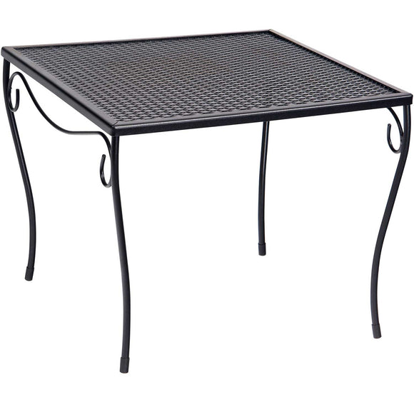 Occasional Mesh Top Large Square End Table