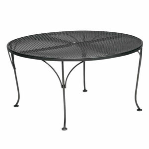 Round Mesh Top Dining/Chat Table with Umbrella Hole | 42"