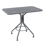 Contract Plus Micro Mesh 24" x 36" Rectangle Top Bistro Table
