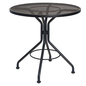 Contract Mesh 30" Round Dining Table with Black Finish