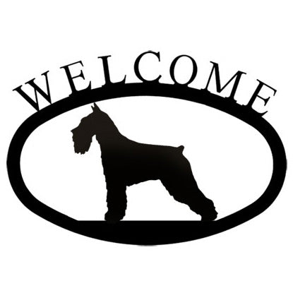 Welcome Sign Small - Schnauzer