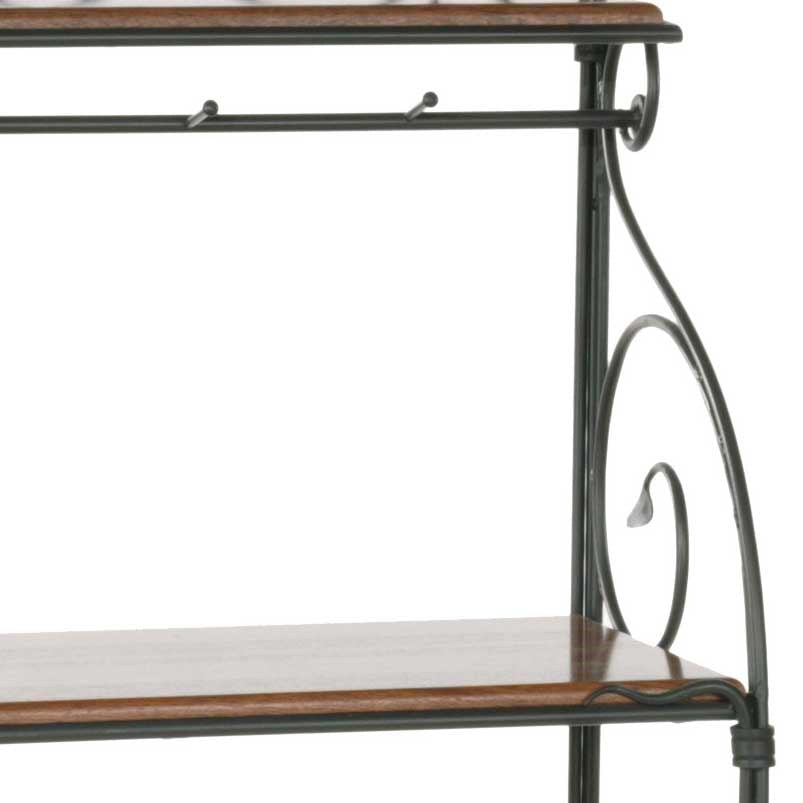 Wrought Iron 4 Shelf Bakers Rack