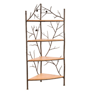 corner bakers rack plant stand Wrought Iron Corner Bakers Rack