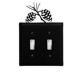 Pine Cone Switch Cover (Double)