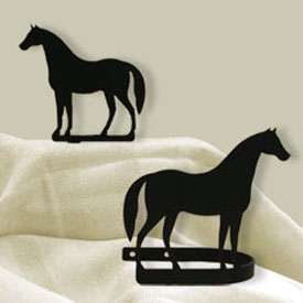 Wrought Iron Standing Horse Tie Backs