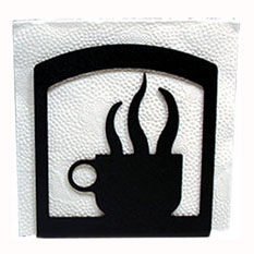 Wrought Iron Coffee Cup Napkin Holder