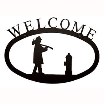 Welcome Fire Sign Wrought Iron Fireman Welcome Sign – timelesswroughtiron