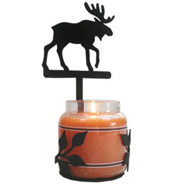 Large Moose Candle Jar Sconce