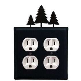 Pine Trees Outlet Cover - Double