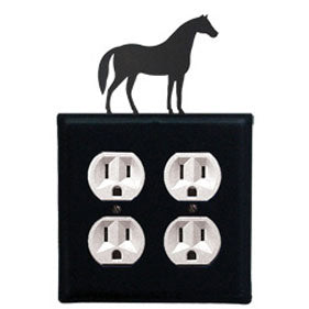 Horse Outlet Cover - Double