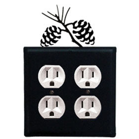 Pine Cone Outlet Cover - Double
