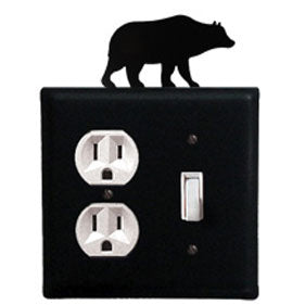 Bear Outlet & Switch Combination Cover
