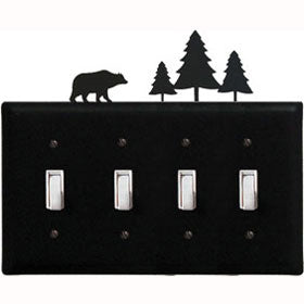 Bear/Pine Quad Switch Cover