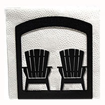 Wrought Iron Adirondack Chairs Napkin Holder