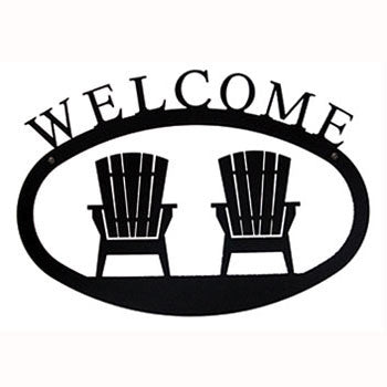 Adirondack Chairs Welcome Sign