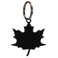 Wrought Iron Maple Leaf Key Chain