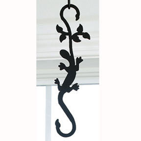 wrought iron hanging plant hooks Village Wrought Iron Salamander
